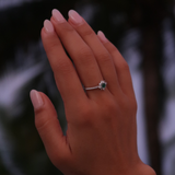 Emerald & Diamond Snowflake Ring