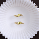 Astra Oval Yellow Diamond Pinky Ring Diamond Rings