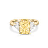 Belle Radiant Yellow Diamond Trilogy Engagement Ring