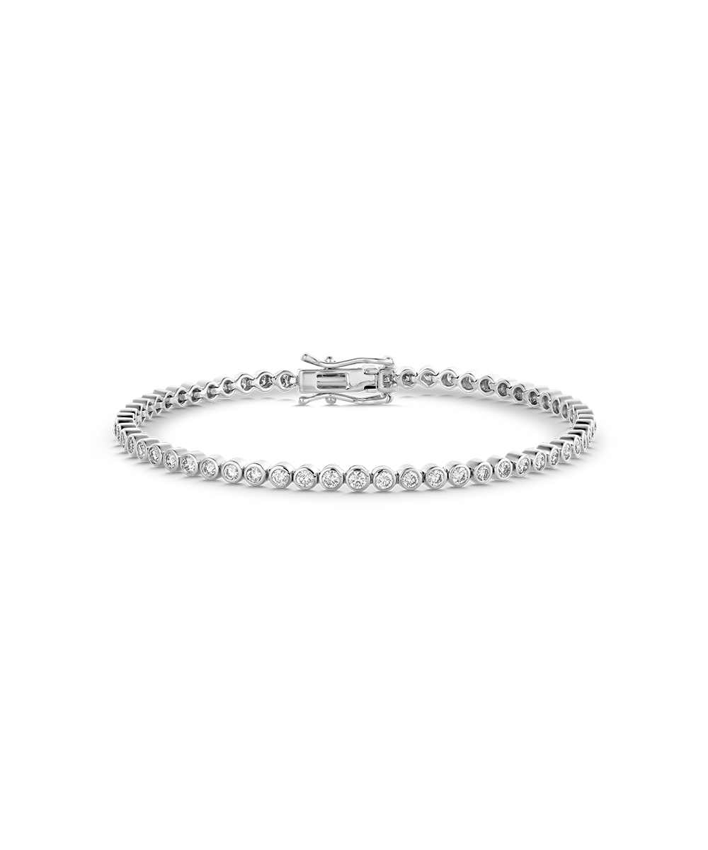 Bezel Tennis Bracelet classajewellers