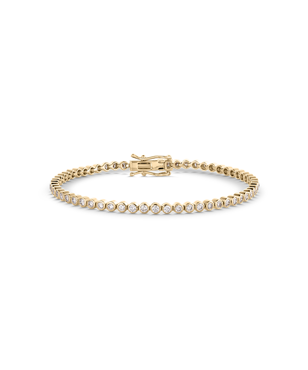Bezel Tennis Bracelet classajewellers