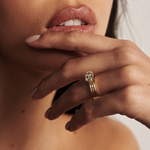 Blair Triple Band East West Oval Engagement Ring classajewellers