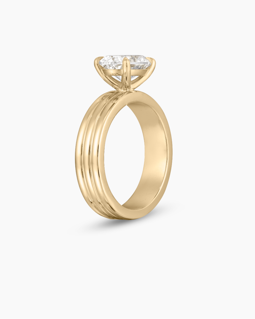 Blair Triple Band East West Oval Engagement Ring classajewellers