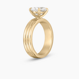 Blair Triple Band East West Oval Engagement Ring classajewellers