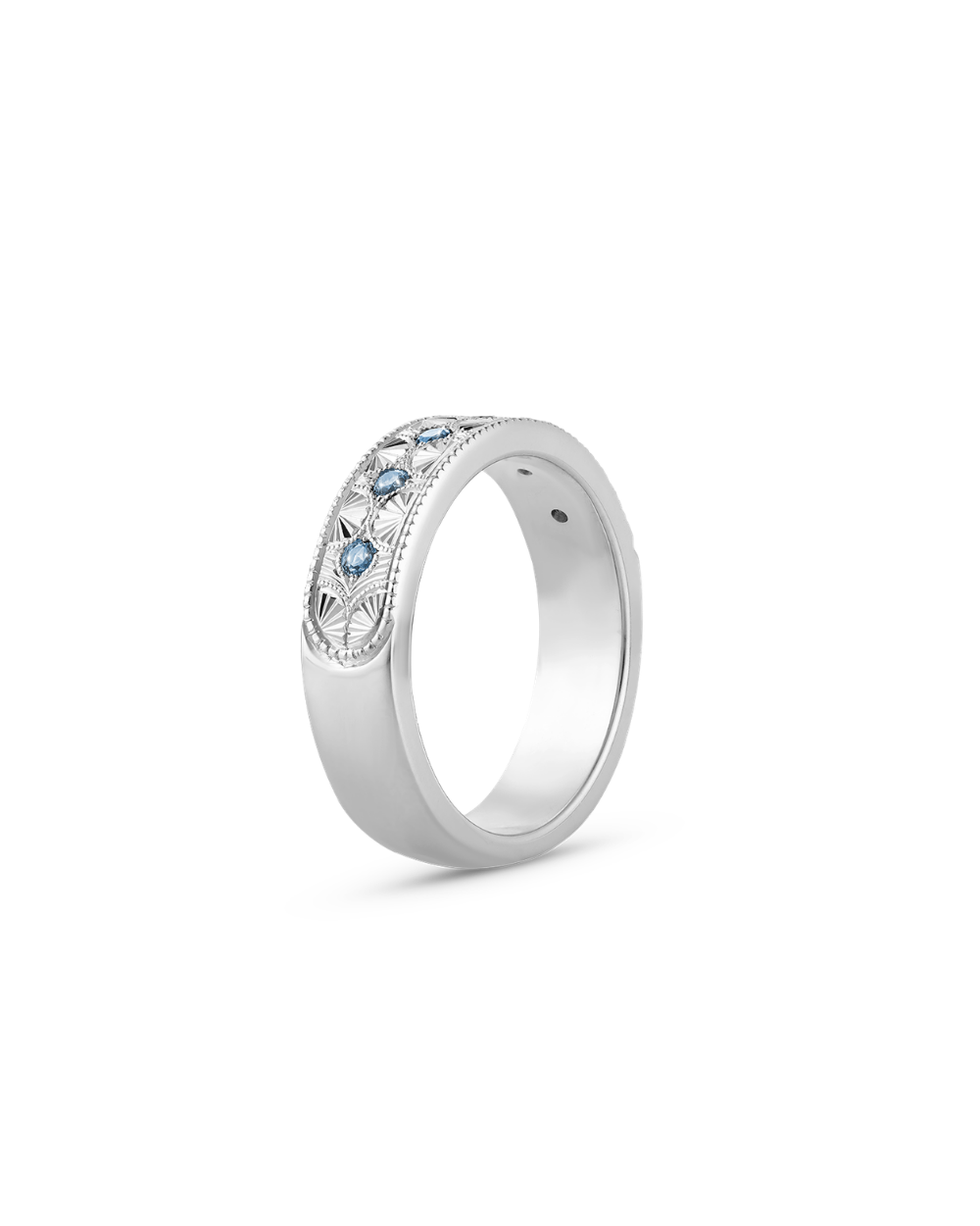Beatrice Hand Engraved Band classajewellers