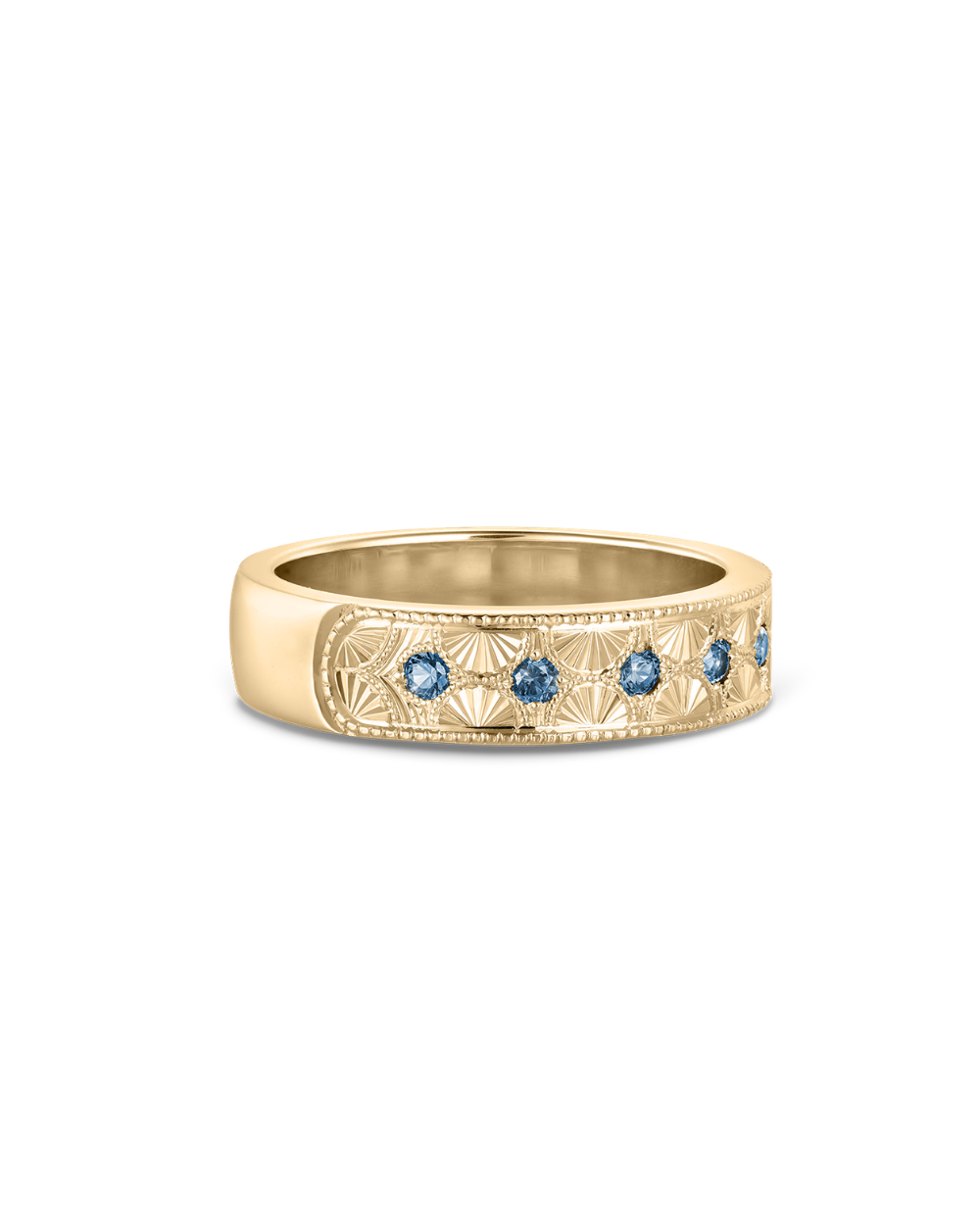 Beatrice Hand Engraved Band classajewellers