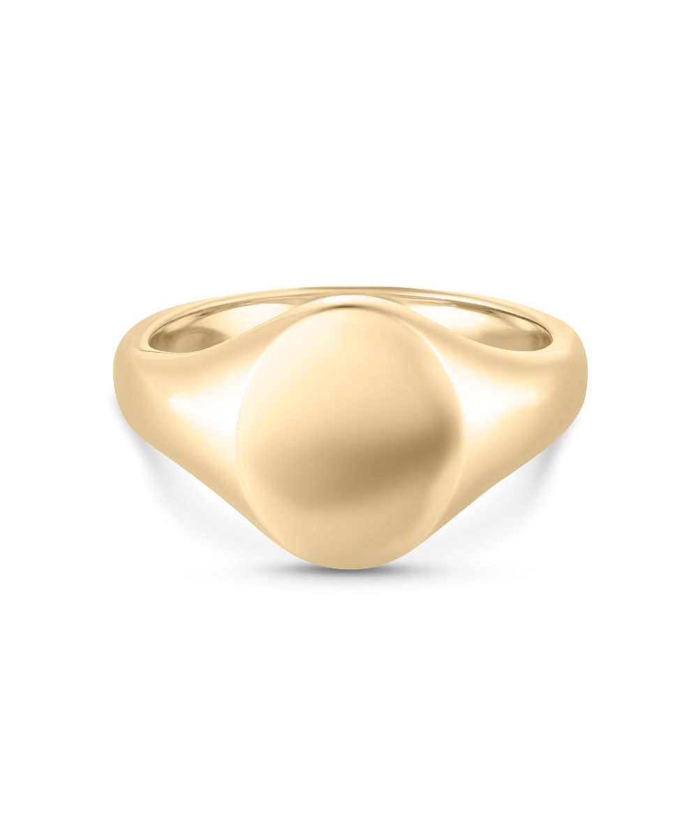 Bold Oval Signet Ring