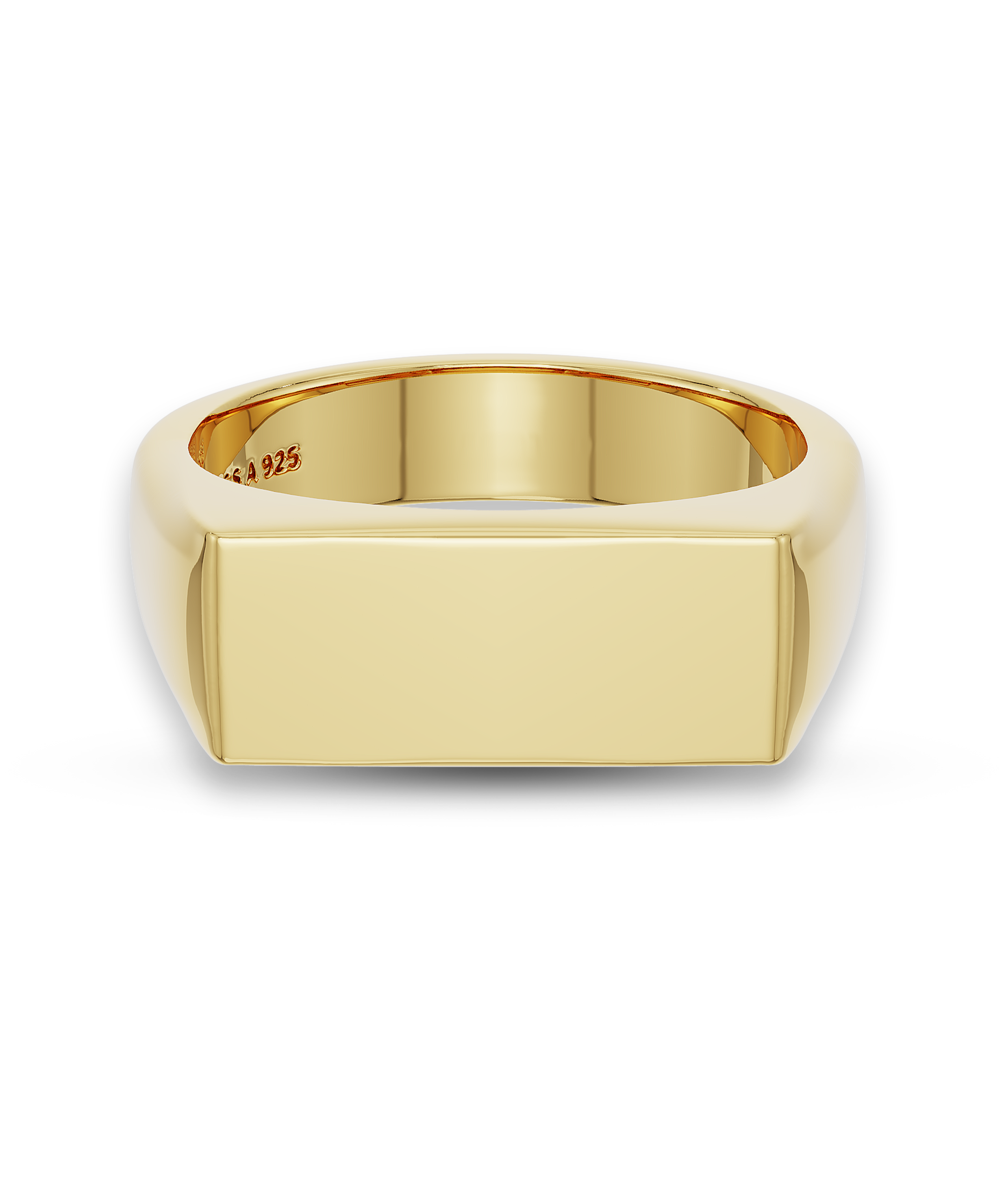 Bold Rectangular Signet Ring