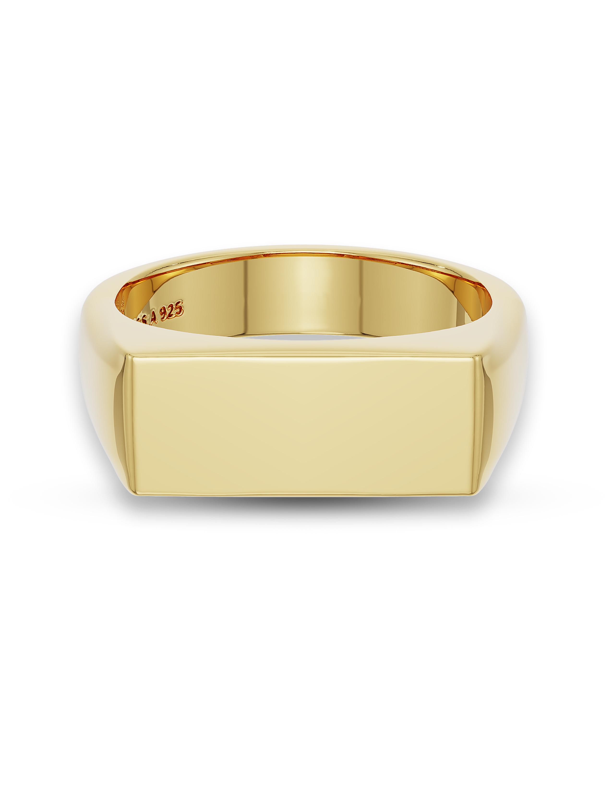 Bold Rectangular Signet Ring