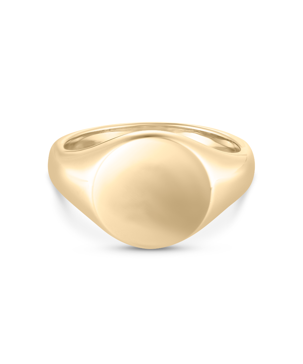 Bold Round Signet Ring