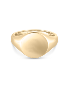Bold Round Signet Ring
