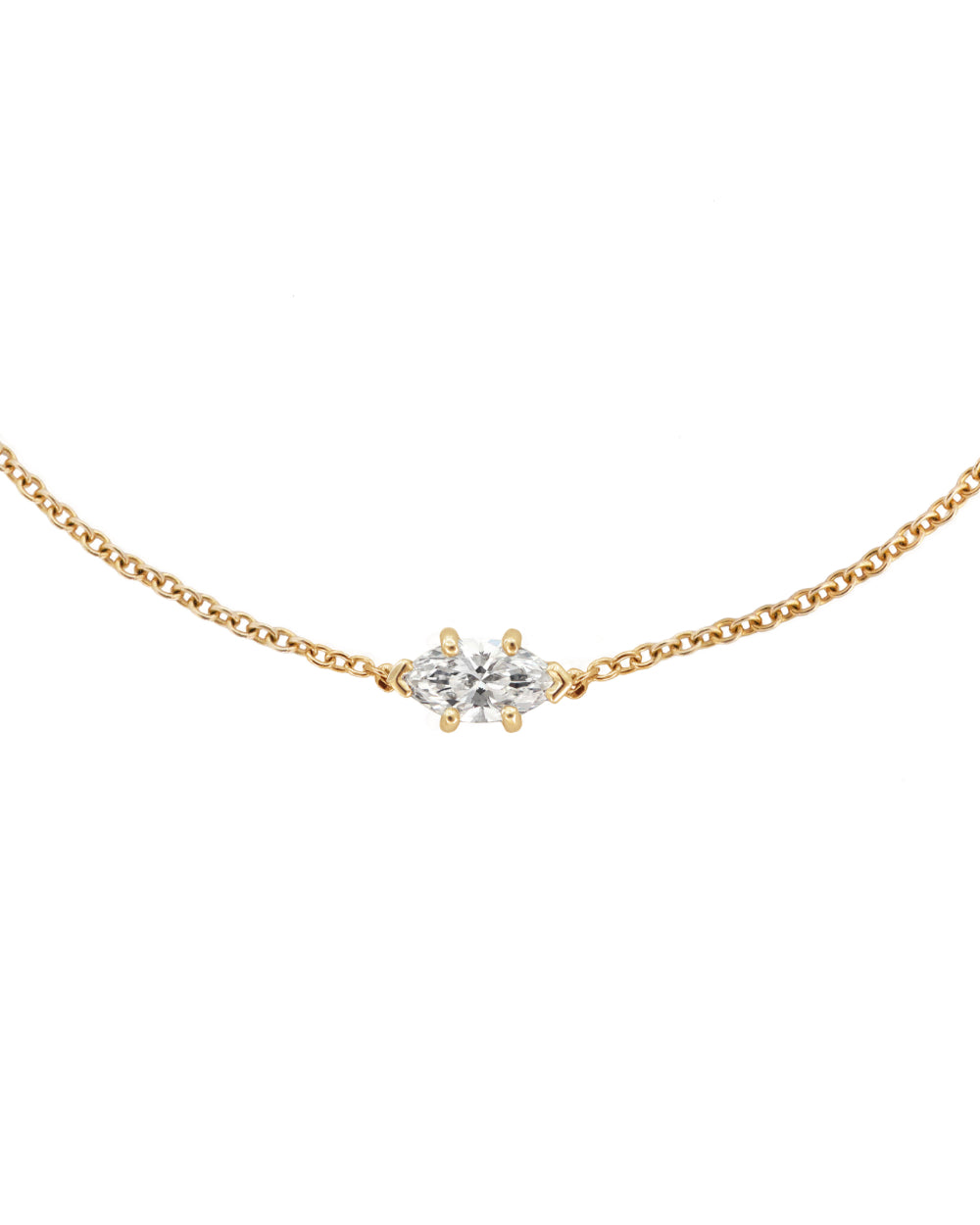 Marquise Solitaire Diamond Bracelet