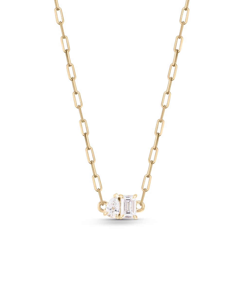 Bridget Diamond Toi et Moi Necklace