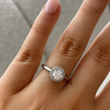 Brilliant 0.53ct Diamond Halo Ring