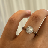 Brilliant 0.53ct Diamond Halo Ring