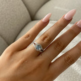 Brilliant Topaz & Diamond Ring