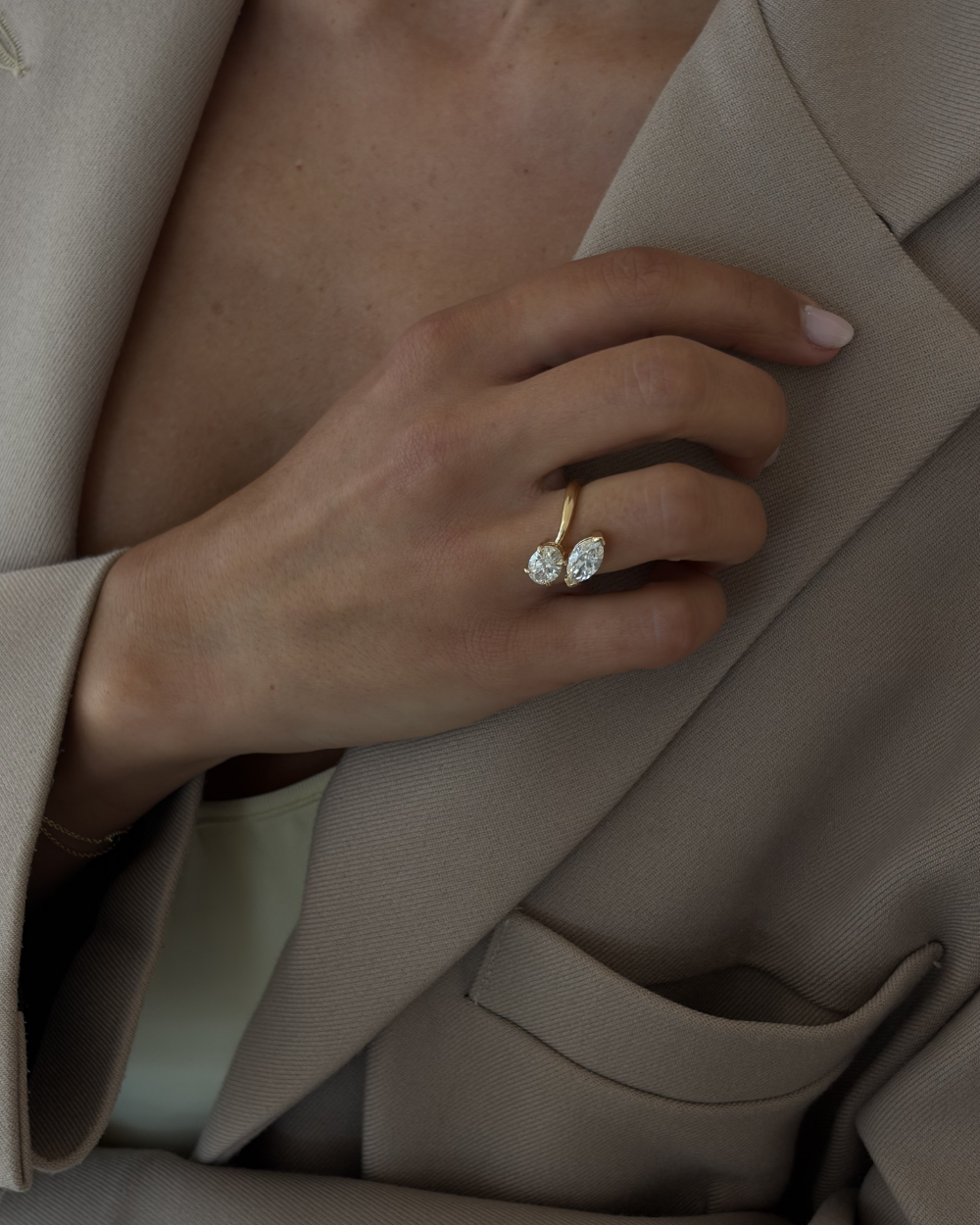 Brydie Toi et Moi Engagement Ring classajewellers