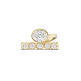 Clara 1.57ct East West Oval Diamond Ring