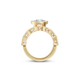 Clara 1.57ct East West Oval Diamond Ring