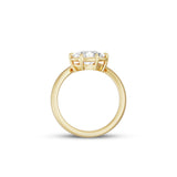 Gaia 1.51ct East West Oval Diamond Ring