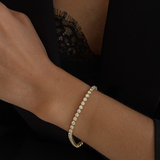 4.00ct Crown Set Tennis Bracelet - 18ct Yellow Gold