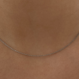 Cable Chain Necklace with Bolt Clasp