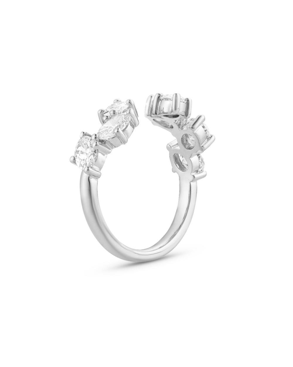 Camille Oval Diamond Wrap - White Gold classajewellers