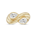 Castor Pear Toi et Moi Diamond Ring