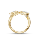 Castor Pear Toi et Moi Diamond Ring