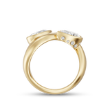 Castor Pear Toi et Moi Diamond Ring