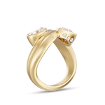 Castor Pear Toi et Moi Diamond Ring