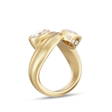 Castor Pear Toi et Moi Diamond Ring