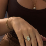 Cecilia Old Mine Cushion Diamond Engagement Ring