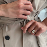 Cecilia Old Mine Cushion Diamond Engagement Ring