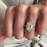 Cecilia Old Mine Cushion Diamond Engagement Ring