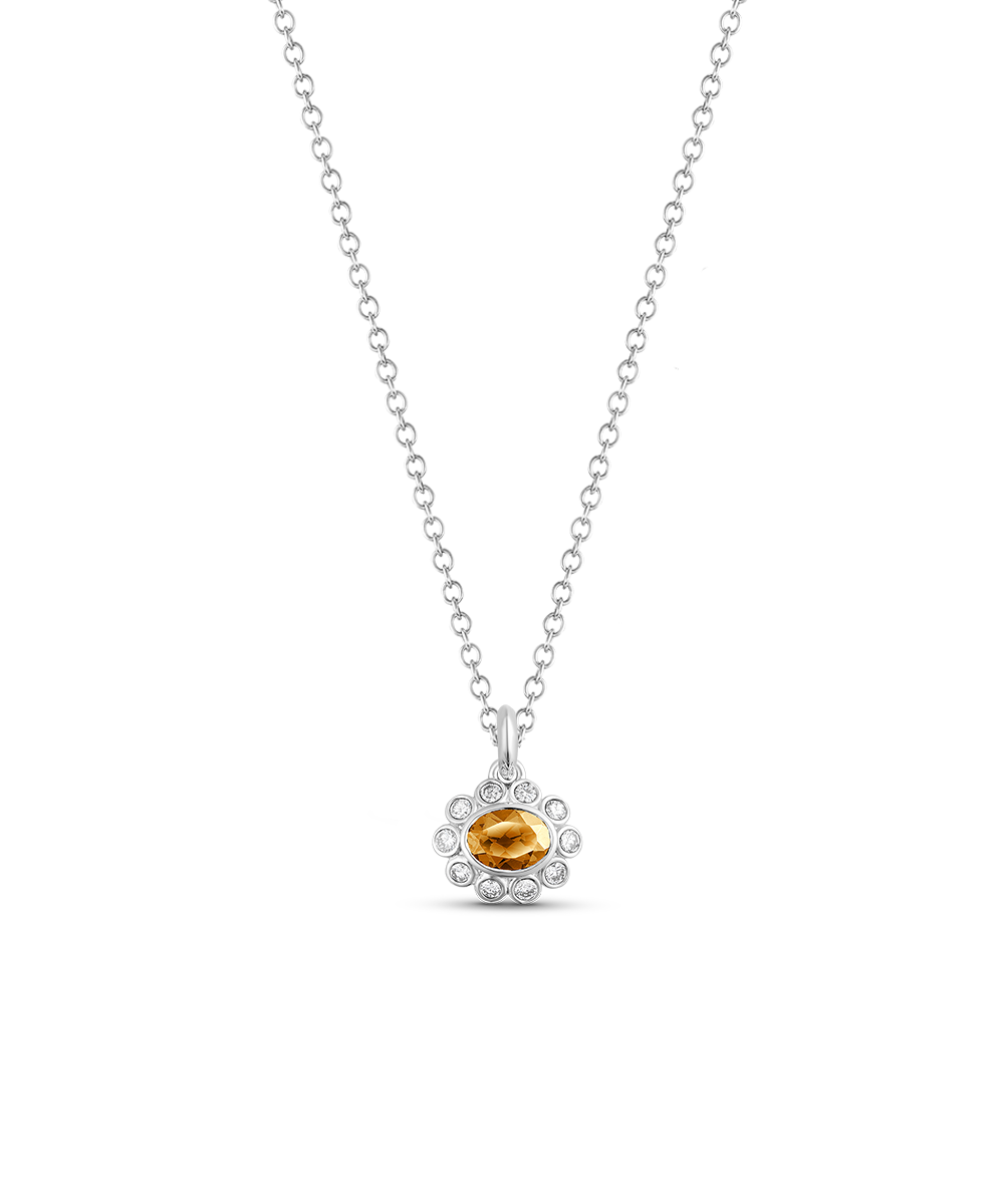 Ophelia Pendant - Citrine