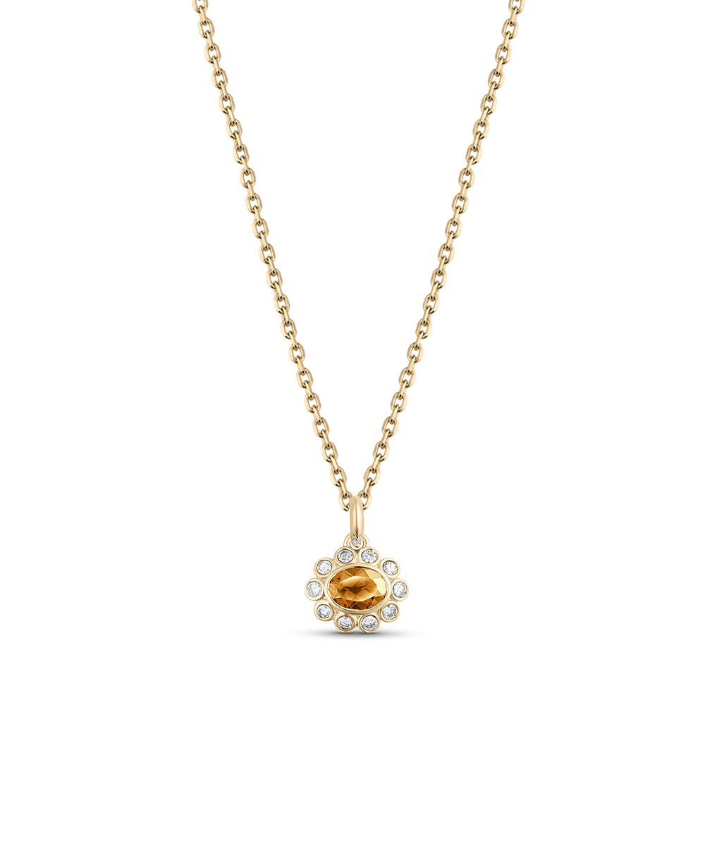 Ophelia Pendant - Citrine