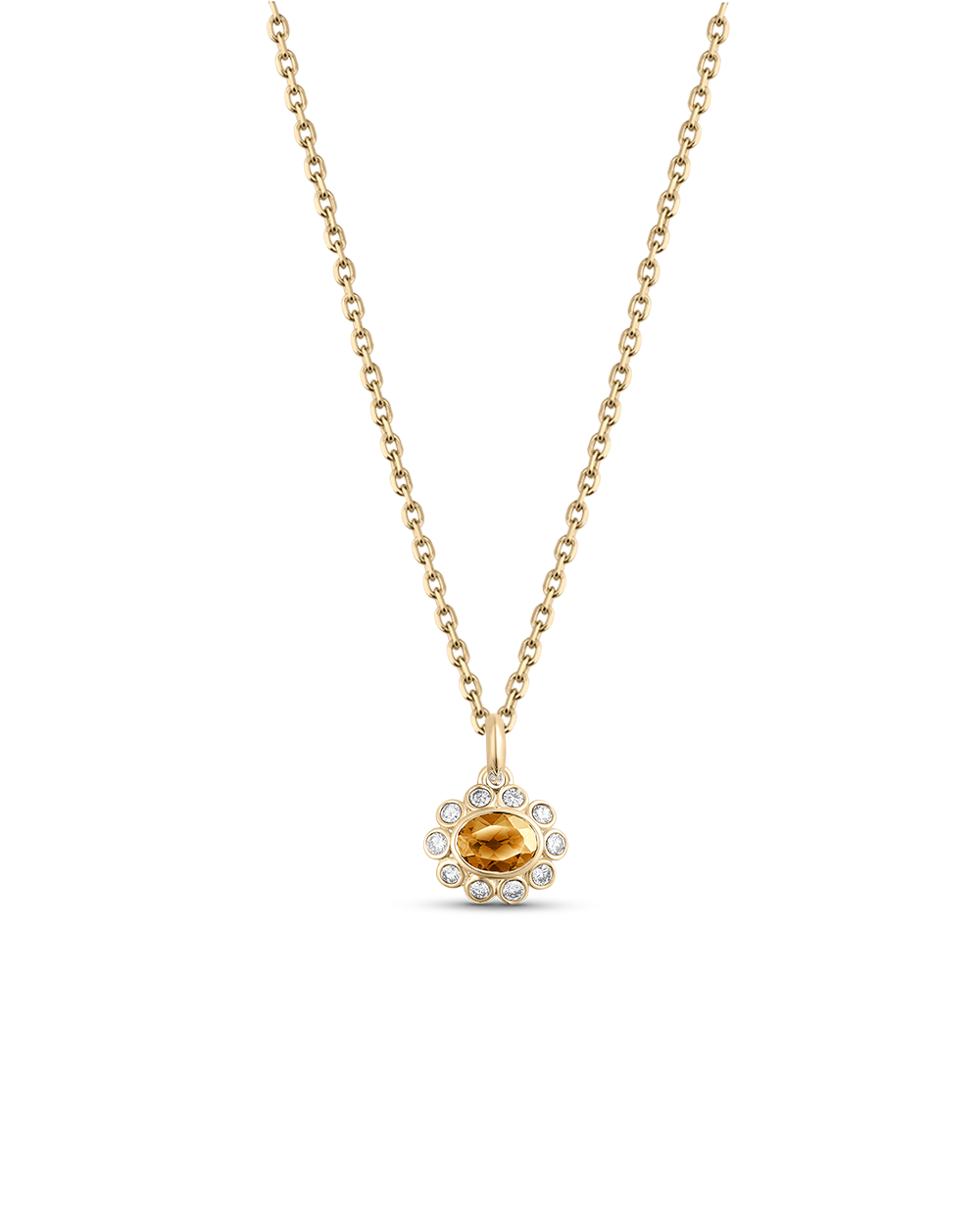Ophelia Pendant - Citrine