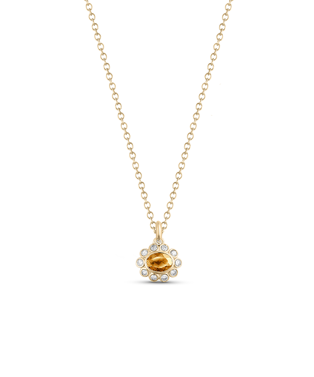Ophelia Pendant - Citrine