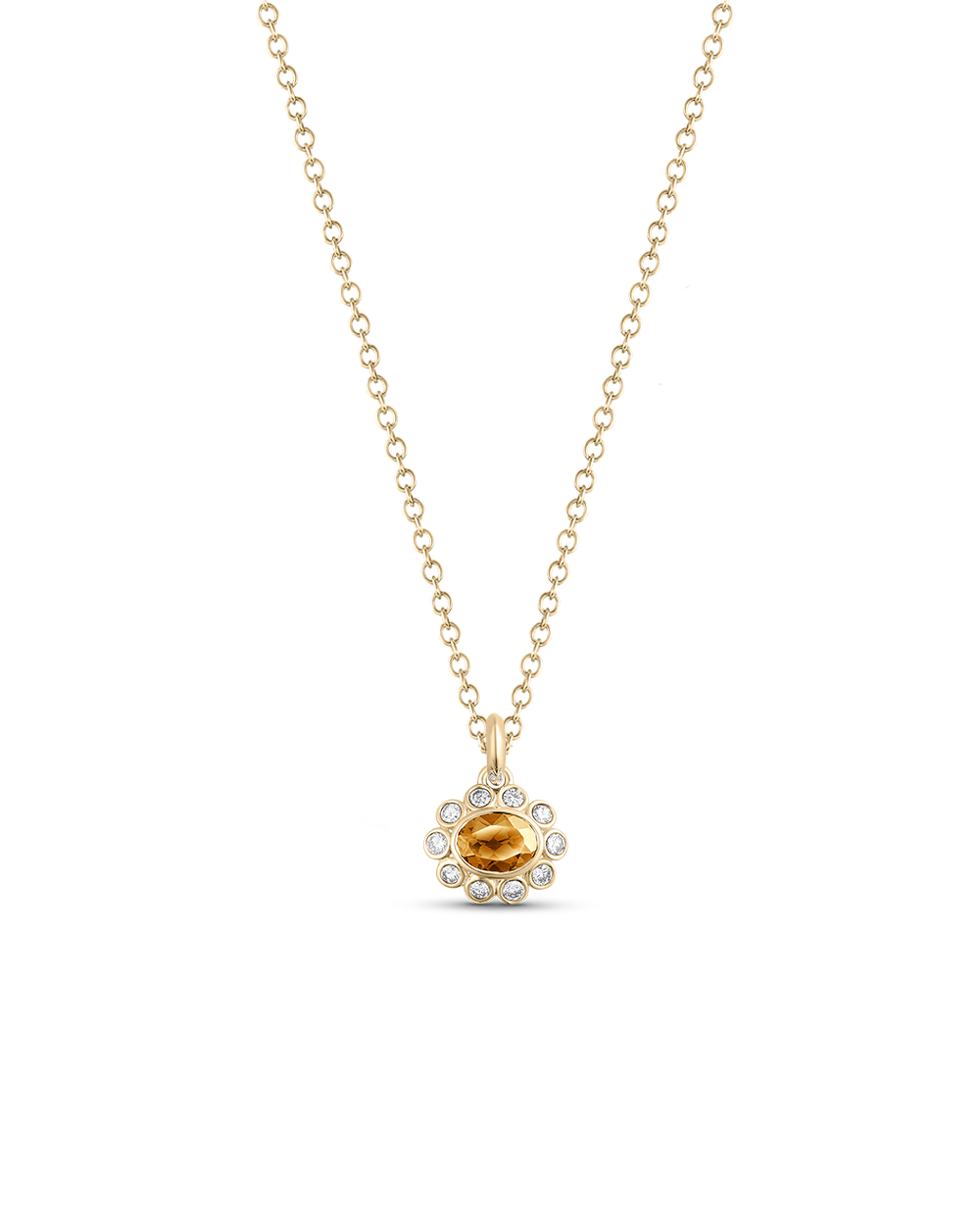 Ophelia Pendant - Citrine