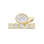Clara 1.57ct East West Oval Diamond Ring