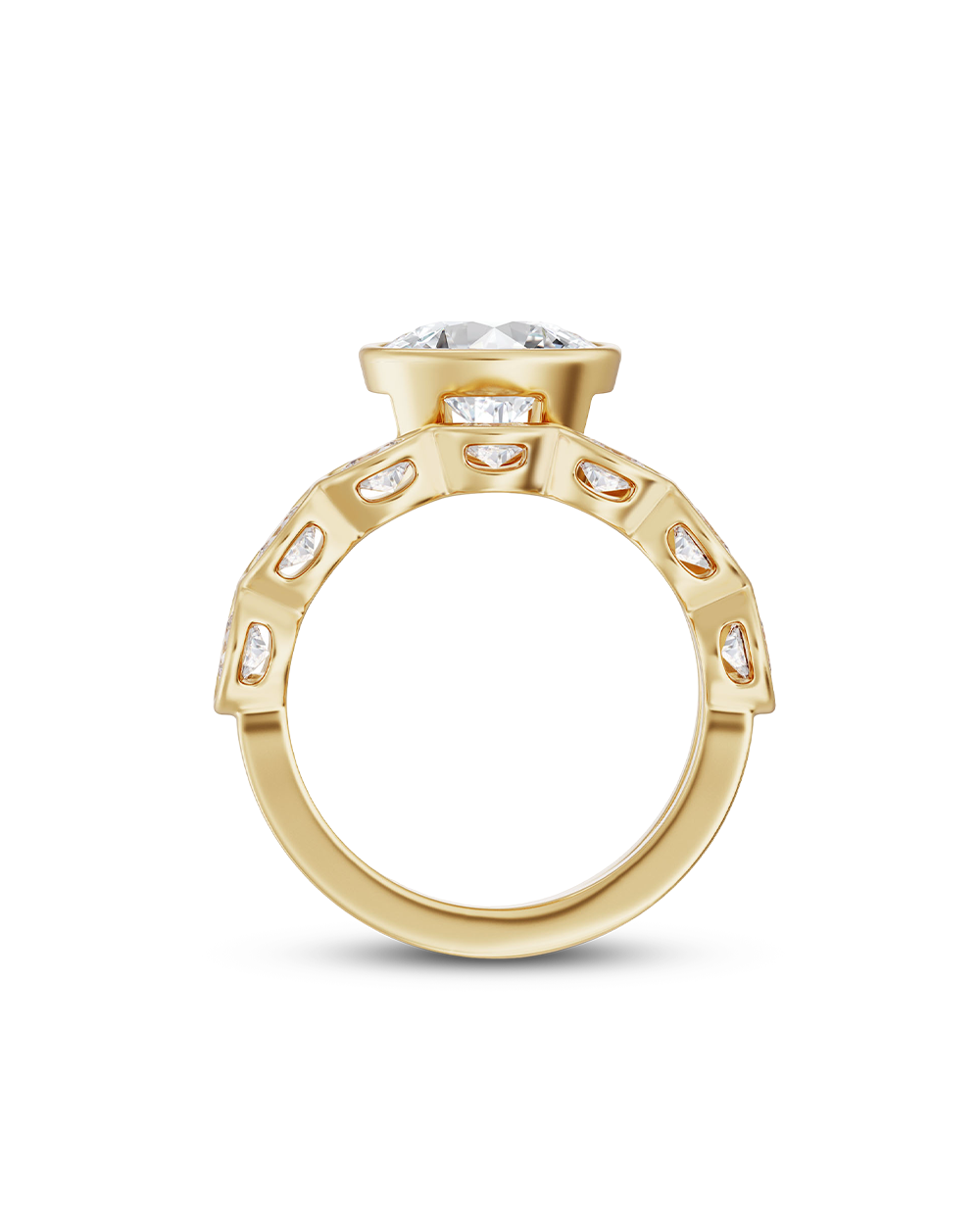 Clara 1.57ct East West Oval Diamond Ring