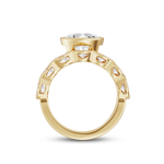 Clara 1.57ct East West Oval Diamond Ring