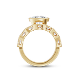 Clara 1.57ct East West Oval Diamond Ring