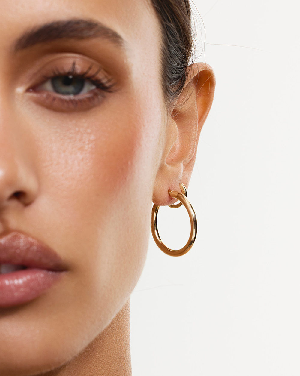 Tube Hoop Earring