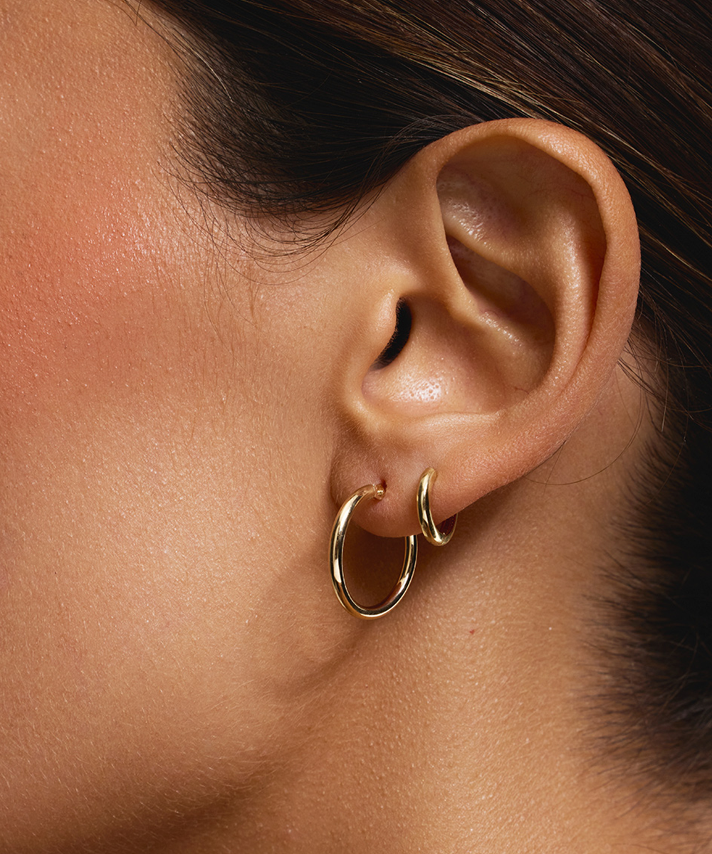 Tube Hoop Earring