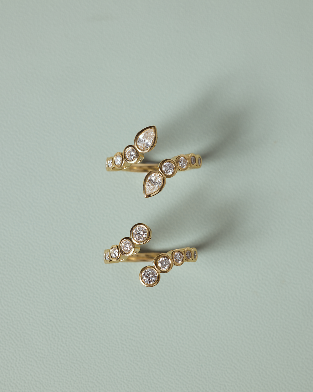 Elodie Round Bezel Wrap Ring