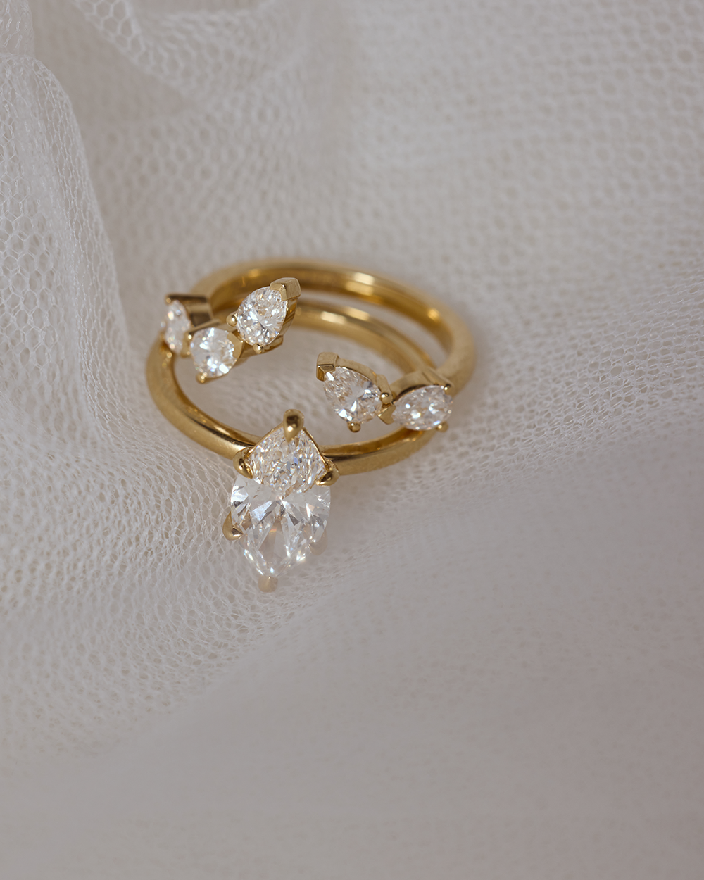 Ines Pear Diamond Wrap