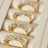 Odette Emerald Diamond Band