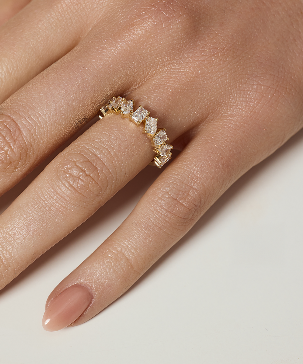 Odette Radiant Diamond Band